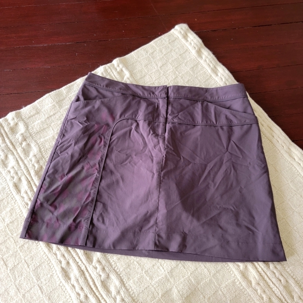 Cutter and Buck Gray Purple Golf Tennis Skirt Skort size 12
